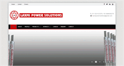 Desktop Screenshot of laxmipowersolutions.com