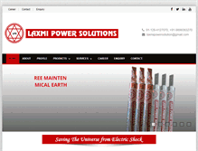 Tablet Screenshot of laxmipowersolutions.com